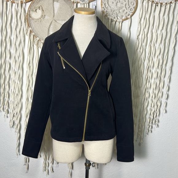 Lululemon Fleece Black Moto Jacket Small - Picture 2 of 11